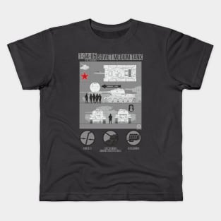 Infographics T 34 85 Kids T-Shirt